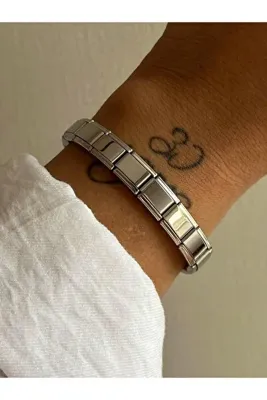 Modadiro Yazısız İtalyan Bileklik Silver (Charm uyumlu)