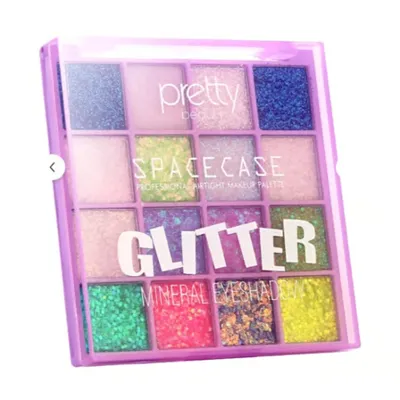 Pretty Beauty Glitter Makyaj Paleti Gel Formüllü Göz Ve Vücut İçin 16'lı