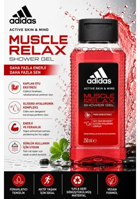 adidas Active Skin & Mind Muscle Relax Duş Jeli 250 ml