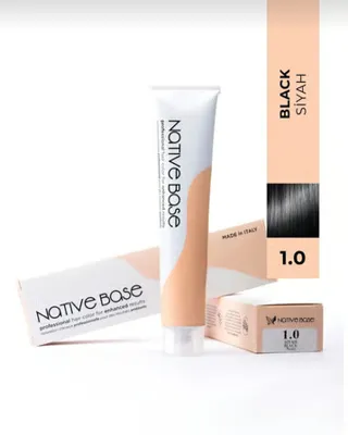 Native Base Saç Boyası 1.0 Siyah 100 ml