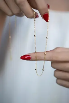 Chehra Design Kadın Toplu Zincir Model Altın Kaplama Ince Zarif Kolye