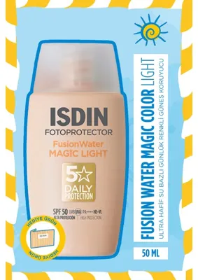 Isdin Isdın Fotoprotector Fusion Water Color Magic Light SPF50 50ML | Renkli Yüz Güneş Kremi