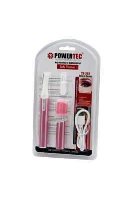 Store Powertec Tr-202 Kaş Düzeltici - Şekillendirici Pembe - Usb Şarjlı - Kalem Modeli (44DEX34)