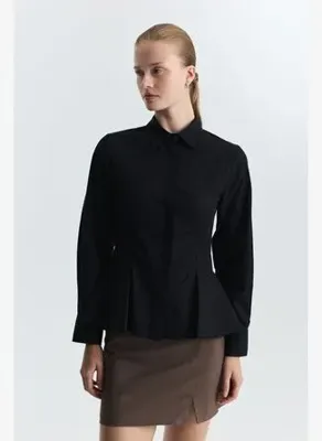 Antioch Peplum Poplin Gömlek
