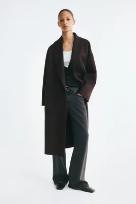 H&M Yün Karışımlı El Yapımı Oversize Kaban