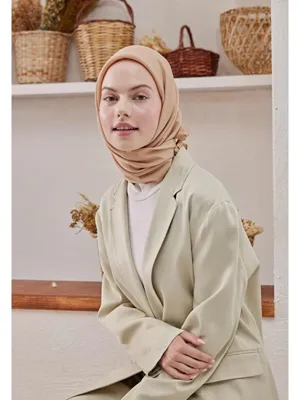 Fresh Scarfs Pamuk İpek Eşarp Nude