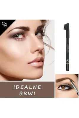 Ronanna Eyebrow Pencil No: 102 Brown - Şekillendirici Fırçalı Kahverengi Kaş Kalemi