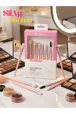 Silay mağaza Pembe Profesyonel 5'li Göz Makyaj Far Fırçası Seti-Eyeliner,Dağıtma,Buğu,Far&Kaş Kirpik Fırçası