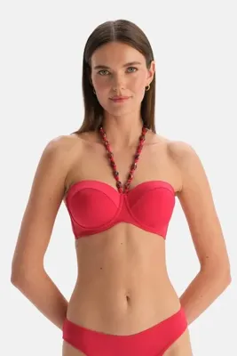 Dagi Kırmızı Straplez Bikini Üst