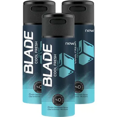BLADE Deodorant Cool Fresh Ice Mınt 3 x 150 Ml