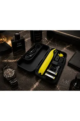 MK DESIGN STUDIO Philips OneBlade Uyumlu Premium Sert Taşıma Kutusu | Seyahat Koruma Çantası | Organizer Kılıf | 3D Baskı