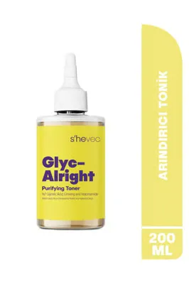 S'he Vec Gözenek Sıkılaştırıcı ve Leke Karşıtı Glikolik Asit 200 ml Vegan Tonik Glyc–Alright