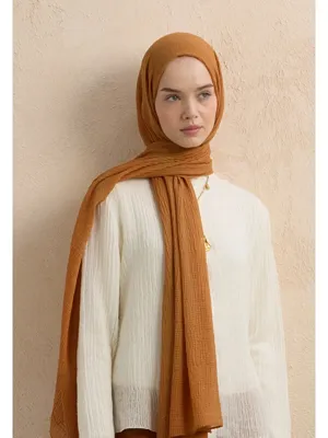 Fresh Scarfs Modal Krinkıl Şal Tarçın Kabuğu