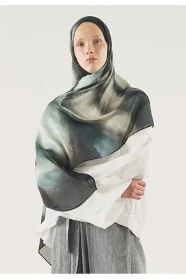 Fresh Scarfs Pure Flow Desen Soft Viskon Şal Lacivert