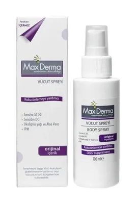 MAX DERMA Maxderma Bady Sprey Koku Önleyici 100 ml