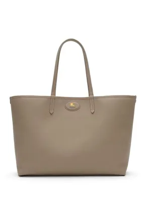Burberry Reversible Bloomsbury Bej Deri Çift Taraflı Orta Boy Kadın Tote Omuz Çantası