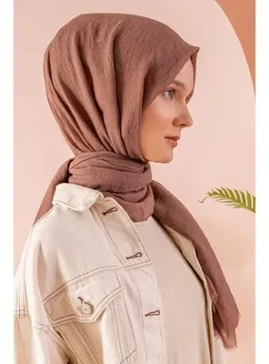 Jawel Kadın Konfor Şal 195/85 Cm KAKAO