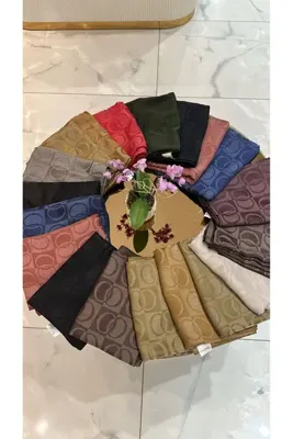 NO BRAND Dama Desen Pamuk Viskon Şal