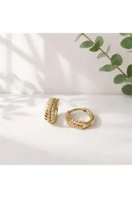 Ceki Home Kadın Çelik Başak Zirkon Taş Jewelry Küpe