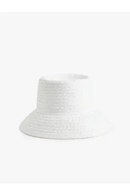 Koton Bucket Hasır Şapka