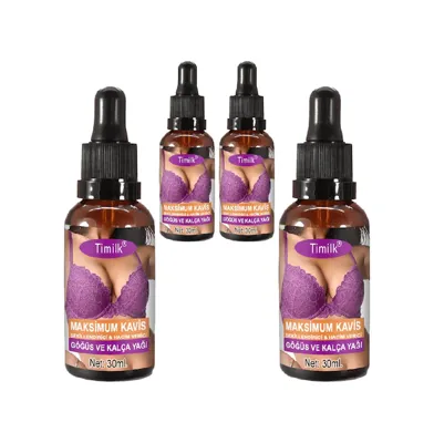 Diğer Timilk Maxcuve 4 Adet Kadınların Göğüslerine Özel Tasarlanmış İrisıkı Günlük Şekillendiricimasaj Yağı 30ml