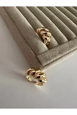 ringbox Gold Bombeli Burgu Yüzük