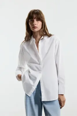 LEFTIES KADIN Basic poplin gömlek