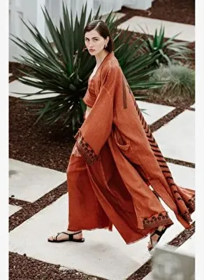 İkikız Kahverengi Nubi Kimono