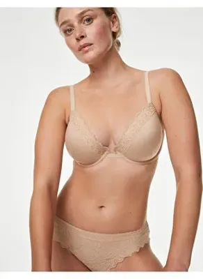 Marks & Spencer Dantel Detaylı Destekli Plunge Sütyen 