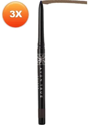 Avon Diamonds Aç Kapa Pırıltılı Göz Kalemi Brown Sugar 3 Adet Uzun Süre Kalıcı Etkili Set