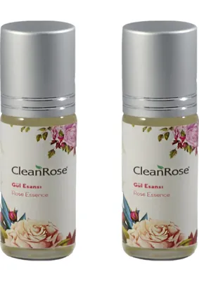 Clean Rose Gül Esansı Katkısız 2 Adet 5ml+5 ml