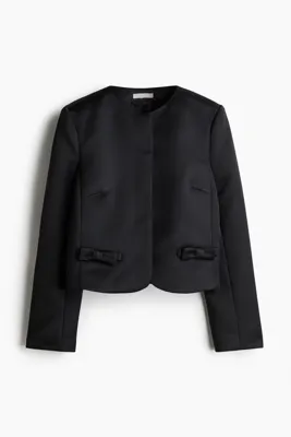H&M Fiyonk Detaylı Saten Blazer