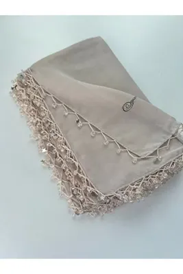 GÜNBATILI El işi El emeği kenarı boncuklu yazma tülbent yemeni çeyizlik hediyelik