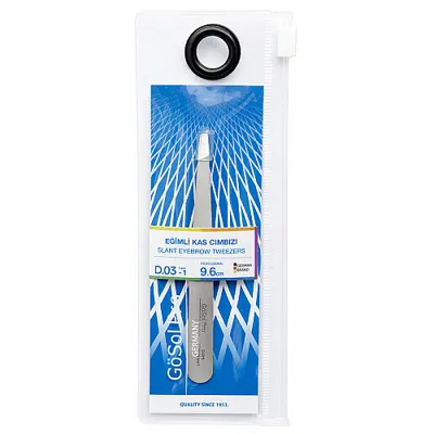 GöSol Gosol Eğimli Kaş Cımbızı 9.6 cm, 1 Adet