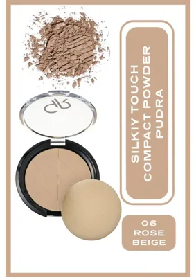 Golden Rose Silky Touch Compact Powder No: 06 Rose Beige - İpeksi Sıkıştırılmış Pudra 12 g