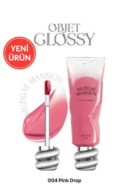 Muzigae Mansion Nemlendirici, Parlak Bitişli Tint MUZIGAE MANSION Objet Glossy (004 Pink Drop)