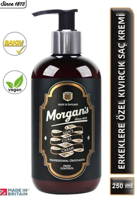 Morgan's Men's Curl Cream - Dalgalı ve Kıvırcık Saçları Belirginleştirici Şekillendirici Saç Kremi 250 ml