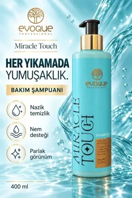 Evoque Professional EVOQUE MIRACLE TOUCH BESLEYİCİ VE ONARICI SAÇ BAKIM ŞAMPUANI
