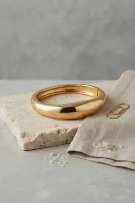 Genel Markalar Gold Renk Pirinç Bombe Model Vintage Kelepçe Bilezik