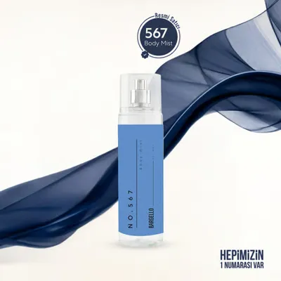 Bargello NO.567 210 ml Erkek Body Mıst Ferah Baharatlı Koku ile Gün Boyu Tazelik