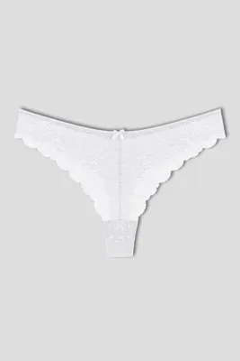 HNX Dantelli Yüksek Bel String Kadın Külot
