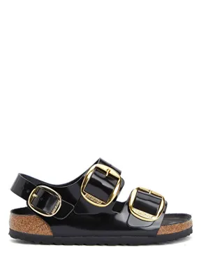 Birkenstock Milano Siyah Kadın Deri Sandalet