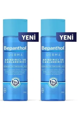 Bepanthol Derma Arındırıcı ve Canlandırıcı Günlük Yüz Temizleme Jeli 200 ml 2 Kutu
