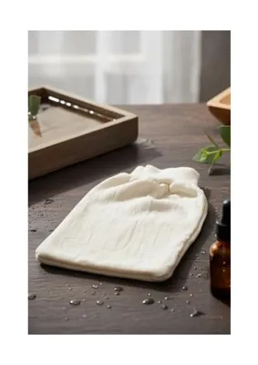 Trendexa Doğal Müslin Banyo Kese, Vücut Lifi, Hassas Ciltler Için, Yüz Bebek Lifi, Ölü Deri Temizleyici