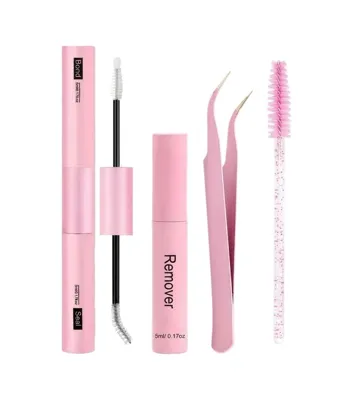 HVL COSMETIC Takma Kirpik Yapıştırıcısı,sabiteyici,remover,cımbız,fırça