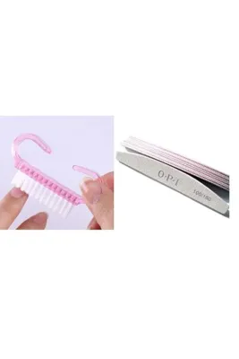 Meyras Touch Tırnak Temizleme Fırçası Ve Opi Törpü Manikür Pedikür Set