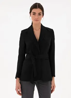 Pierre Cardin Siyah Kadın Regular Fit Ceket CLAYA