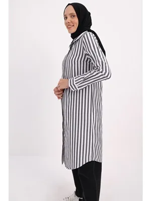 ALLDAY Gizli Patlı Gömlek Tunik