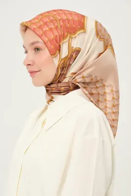 Madame Polo Trend Rayon Eşarp Çok Renkli Kırışmayan Desenli 90x90 cm