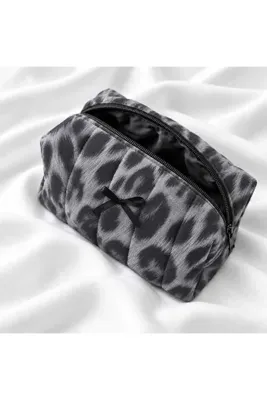 Butik Viral Leopar Makyaj Ve Seyahat Çantası